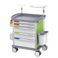 ABS material hospital medical mobile emergency trolley  price